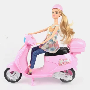 11 Inch and 6 Inch Beauty Doll Set with Motorcycle Pvc Dolls Silicone For Kids