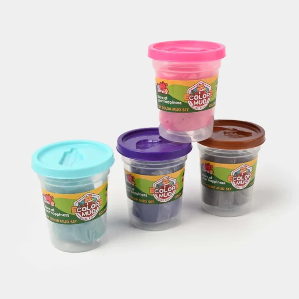 Kids Play Dough Flying Saucer 8 Colorful Jars Small - Image 2
