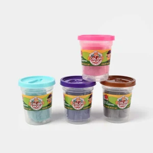 Kids Play Dough Flying Saucer 8 Colorful Jars Small