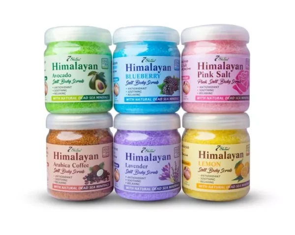 7 Shine Himalayan Salt Body Scrub.