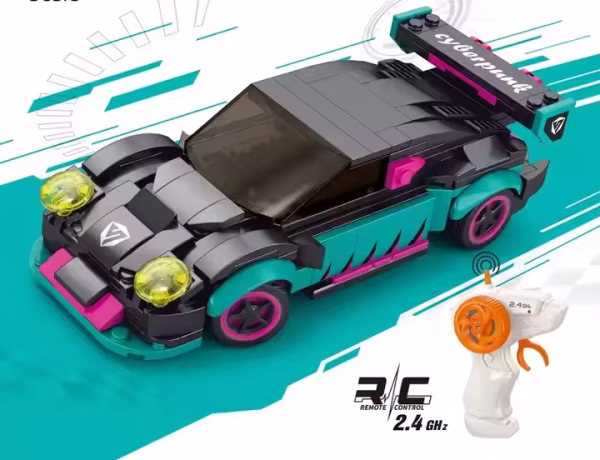 Green Racing Car RC Sports Building Blocks 265 pcs Set - 70053