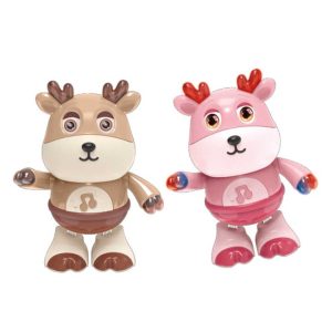 Dancing Cute Deer Eye-catching Educational Little Deer Toy For Kids.