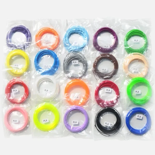 PLA Wires Filament Refills for 3D Printing Pen and 3D Printer | Best Gift for Kids and Adults | Creative Modelling, Arts & Craft...20 PCS Pouch) - Image 2