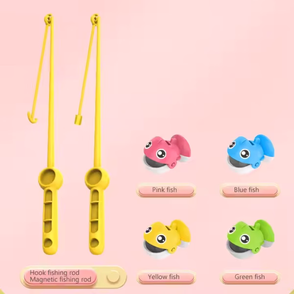 Fishing Game Electronic Musical Rotating Fishing Board Game Kids Toy - Image 3
