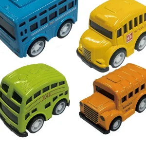 Diecast Metal Pull-back Car Alloy Mini Scale Model Toy Bus 836C-011
