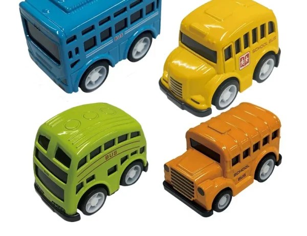 Diecast Metal Pull-back Car Alloy Mini Scale Model Toy Bus 836C-011