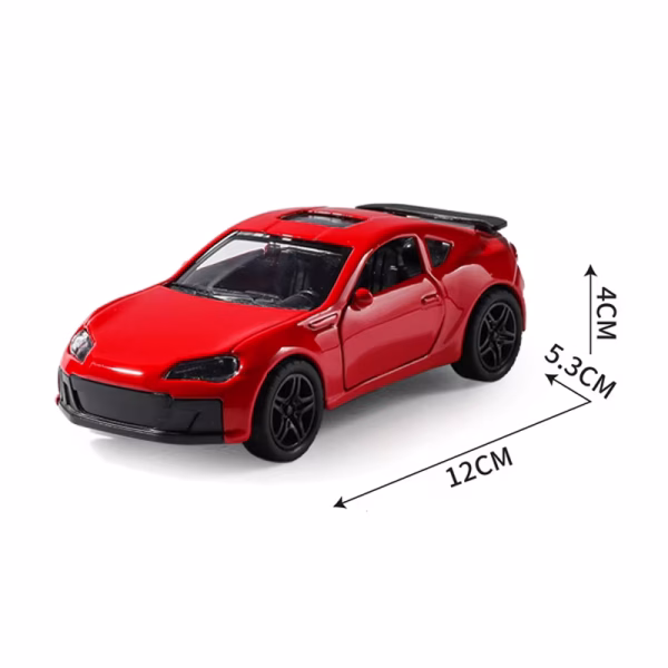 Pull back die-cast open door color toys alloy car D3238-2 - Image 5