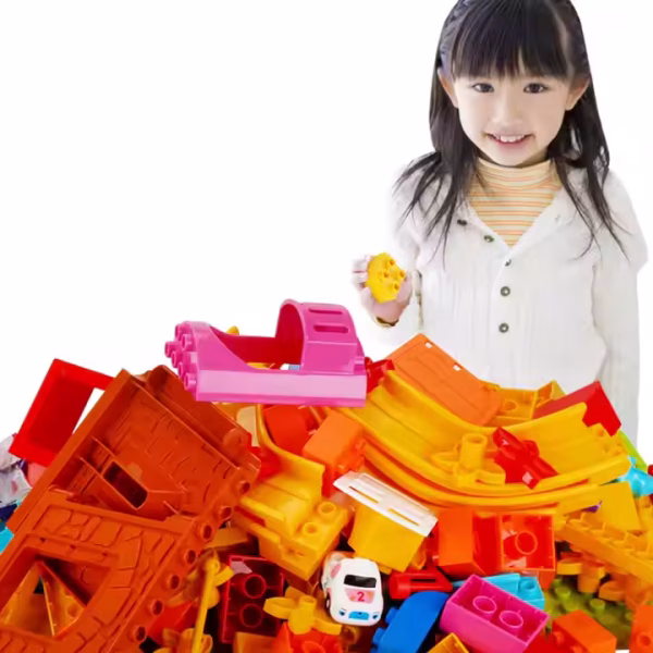 Plastic Block Castle Car Big Building Brick Ball Track Blocks For Kids - Image 8