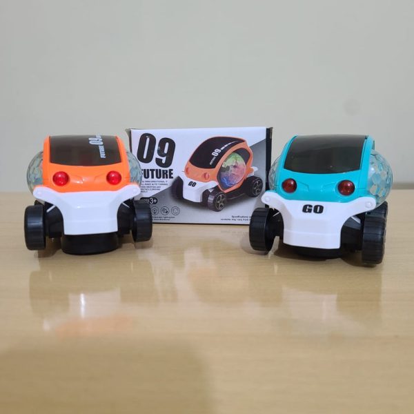 09 Future Car Rotate 360° with Flashing Light And Music For Kids.