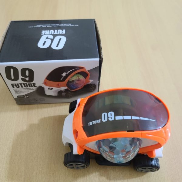 09 Future Car Rotate 360° with Flashing Light And Music For Kids. - Image 6