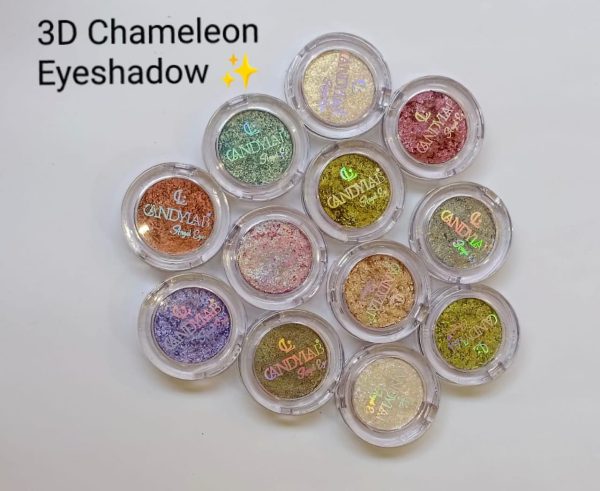 CANDYLAB 3D Chameleon Eyeshadows in 12 Beautiful Shades, (1 Pc).