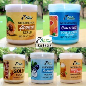 7 Shine Whitening Facial For Instant Glow, 1 Kg, (1 Jar).