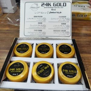 6 in 1 24 K Gold Whitening Facial Kit.