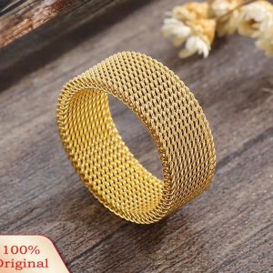 Stainless steel Ring Golden Ring For Women.