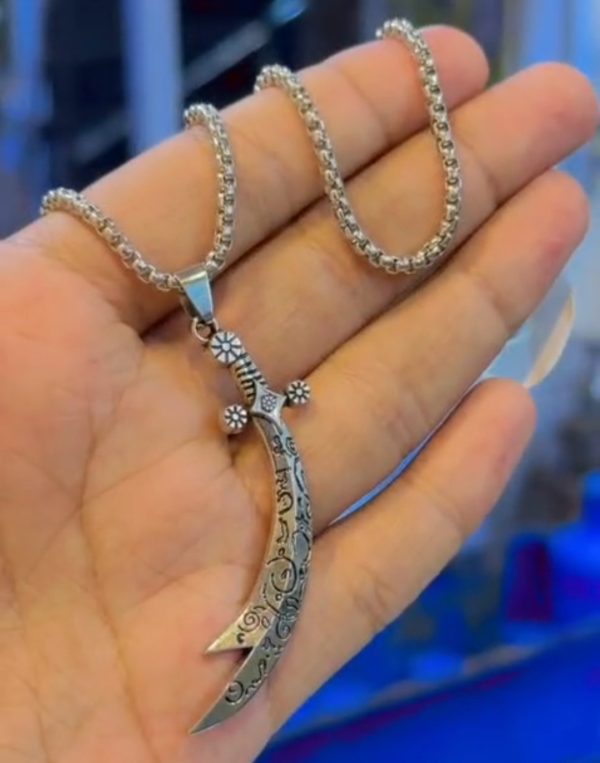 Stainless steel Necklace, Sword Of Hazrat Ali Stainless steel Pendant For Men And Women. - Image 2