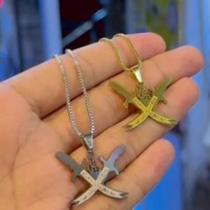 Stainless steel Necklace, Sword Of Hazrat Ali Stainless steel Pendant For Men And Women.