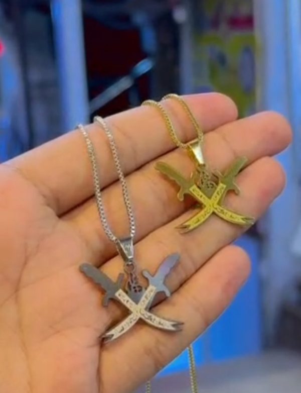 Stainless steel Necklace, Sword Of Hazrat Ali Stainless steel Pendant For Men And Women.