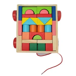 Wooden Rickshaw Block Set