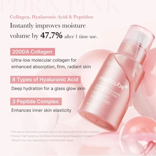 Medicube PDRN Pink Collagen Exosome Shot Serum 7500,  30 ML: - Image 4