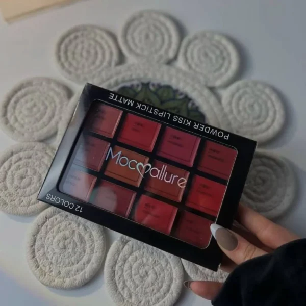Mocallure Powder Kiss Lipstick Matte 12 Color Palette - Image 2