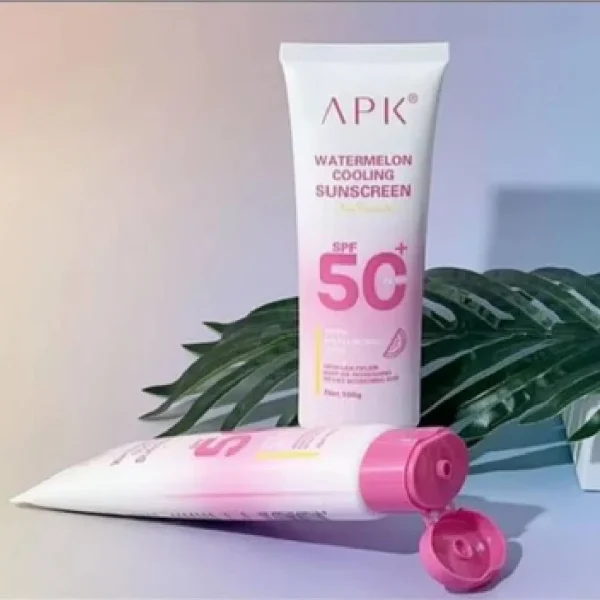 APK Watermelon Cooling Sunscreen SPF 50+ Hydrating UV Protection - Image 2
