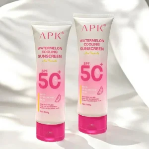 APK Watermelon Cooling Sunscreen SPF 50+ Hydrating UV Protection