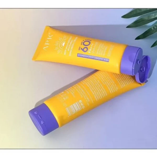 APK SPF 60 New Feather Light Formula PA+++ Whitening Sunscreen Cream Waterproof 100G - Image 4