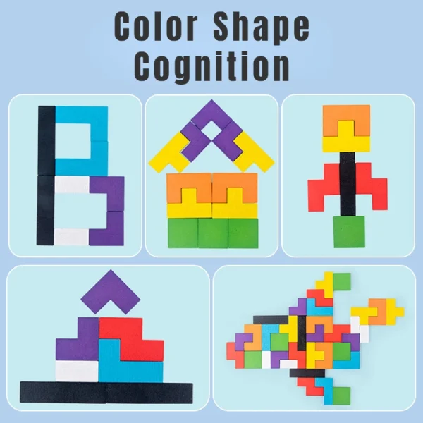 Wooden Intelligence Puzzle For Kids - Image 4