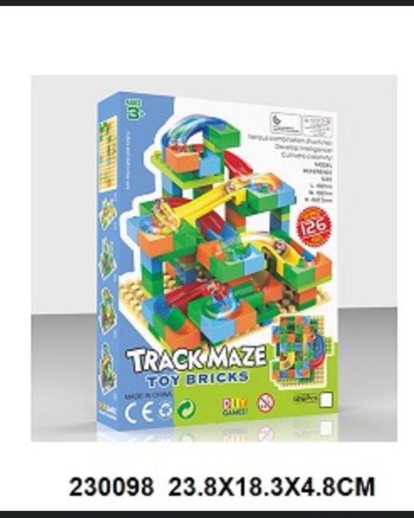 Track Maze Construction Marble Run Blocks Toy (126 Pcs) 8701