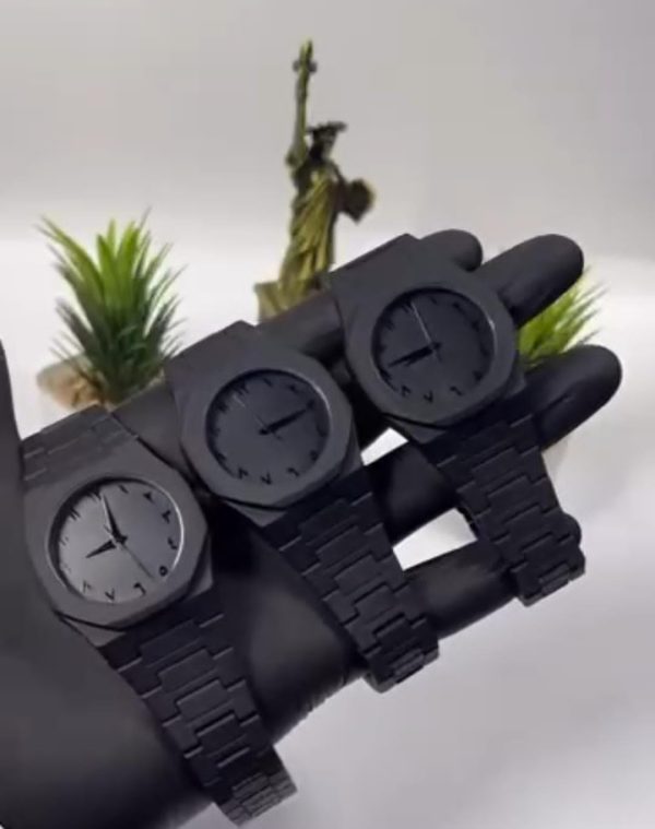 Black Aura Watch, Trending Watch For Men With Arabic Dial.