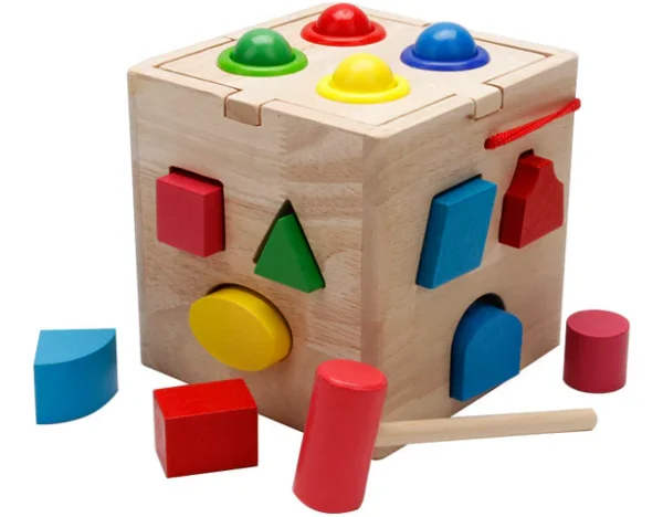 Wooden Fifteen Hole Shape Intelligence Box