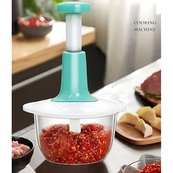 Chopper Mini Cup Food Processor – Quick Press Operation, 3-Blade System, - Image 5