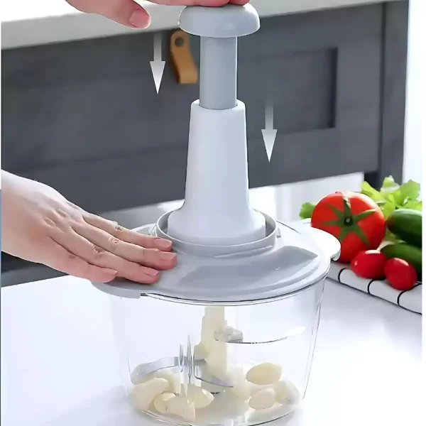 Chopper Mini Cup Food Processor – Quick Press Operation, 3-Blade System, - Image 8