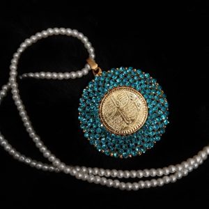 Calligraphy pendent with Mala Exclusive By Unique Fancy Jewelry