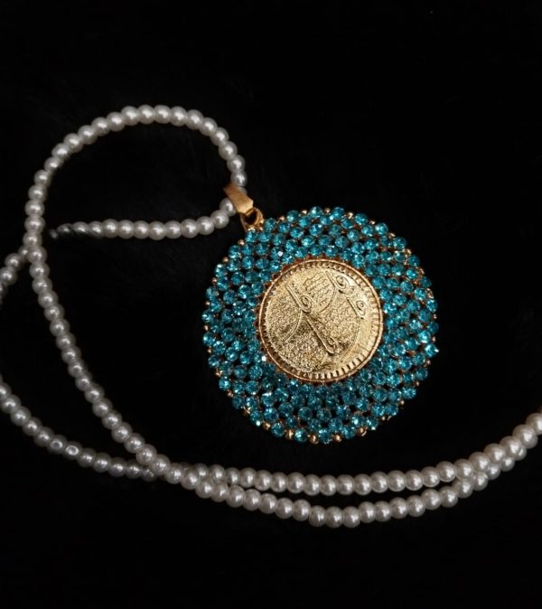 Calligraphy pendent with Mala Exclusive By Unique Fancy Jewelry