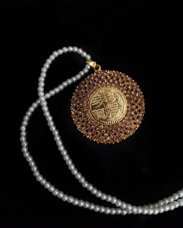 Calligraphy pendent with Mala Exclusive By Unique Fancy Jewelry - Image 3