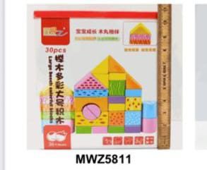 Printed Wood Blocks Box 30pcs - MWZ5811