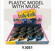 Toys Tuk Tuk Toys Pull-Back Vehicles Auto Rickshaw Toy for Kids YJ051