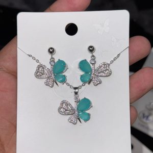 Butterfly Shaped Locket Set with chain