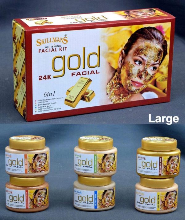 SkillMans 24K Professional Gold Facial Kit Large