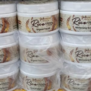 JOHNSON Gold Pure Organic Skin Care Rice Whitening Facial 350gm each Jars