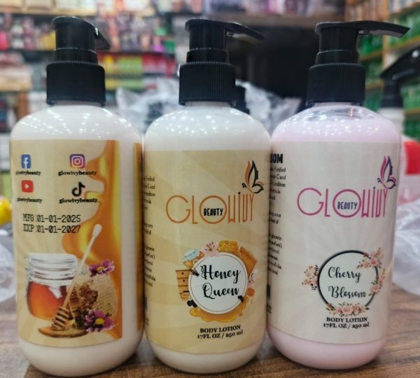 GLOWIVY Beauty Body Lotion : Available in Cherry Blossom & Honey Queen ):