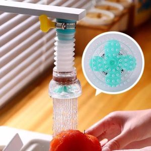 Kitchen Water Saver fan Faucet Prevent Splash Head Extender Adjustable Aerator