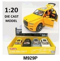 1:20 Scale Die-cast Metal Car - Premium Quality Toy Car with Simulation Lights and Sound M929P