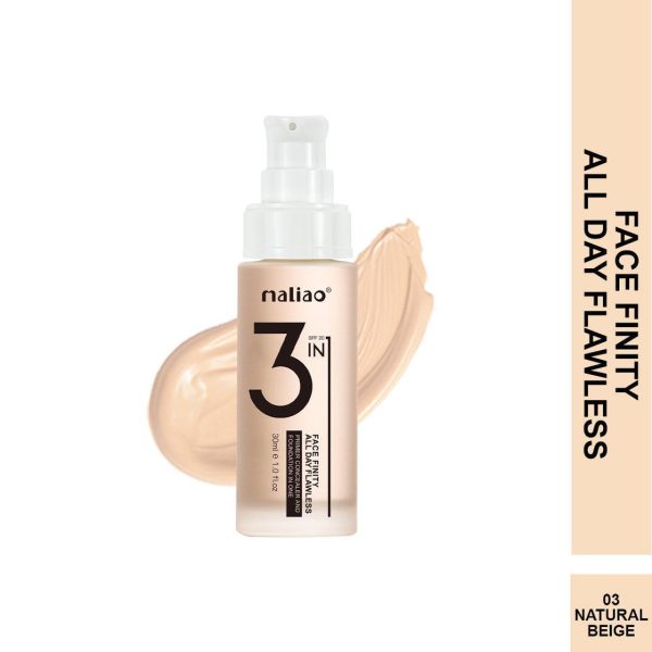 Maliao 3-in-1 Face Finity Primer, Concealer & Foundation - Image 5