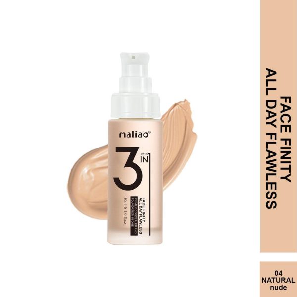 Maliao 3-in-1 Face Finity Primer, Concealer & Foundation - Image 3