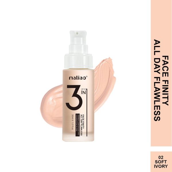 Maliao 3-in-1 Face Finity Primer, Concealer & Foundation - Image 4