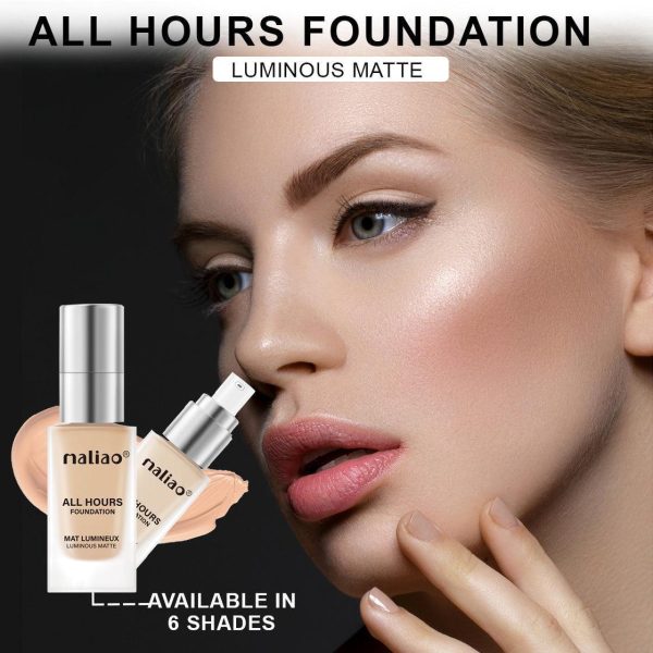 Maliao All Hours Foundation Mat Full Coverage, Waterproof, Luminous Matte Finish