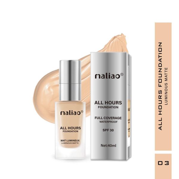 Maliao All Hours Foundation Mat Full Coverage, Waterproof, Luminous Matte Finish - Image 8