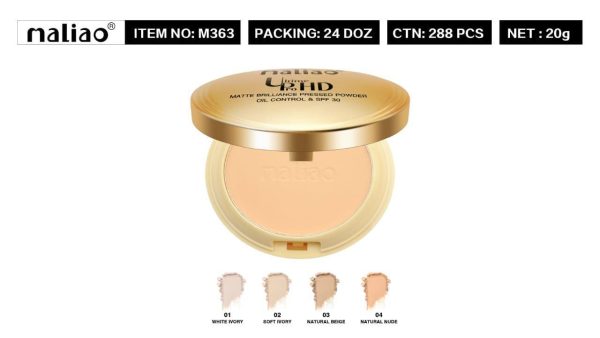 Maliao Pro HD Matt Brilliance Pressed Powder Oil control and SPF 30 - Image 4
